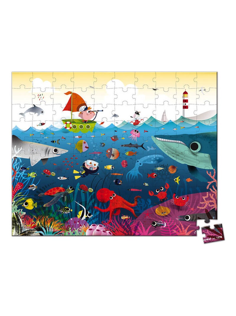 Puzzle Monde sous-marin 100 pcs N/A - Kiabi