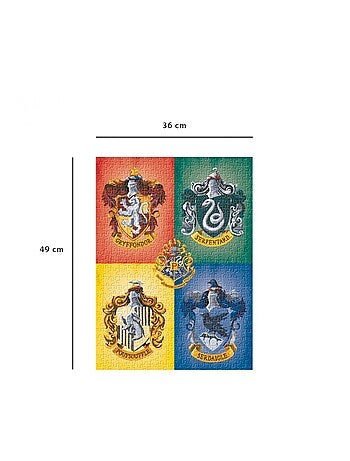Puzzle N 500 pièces - Les quatre blasons de Poudlard / Harry Potter