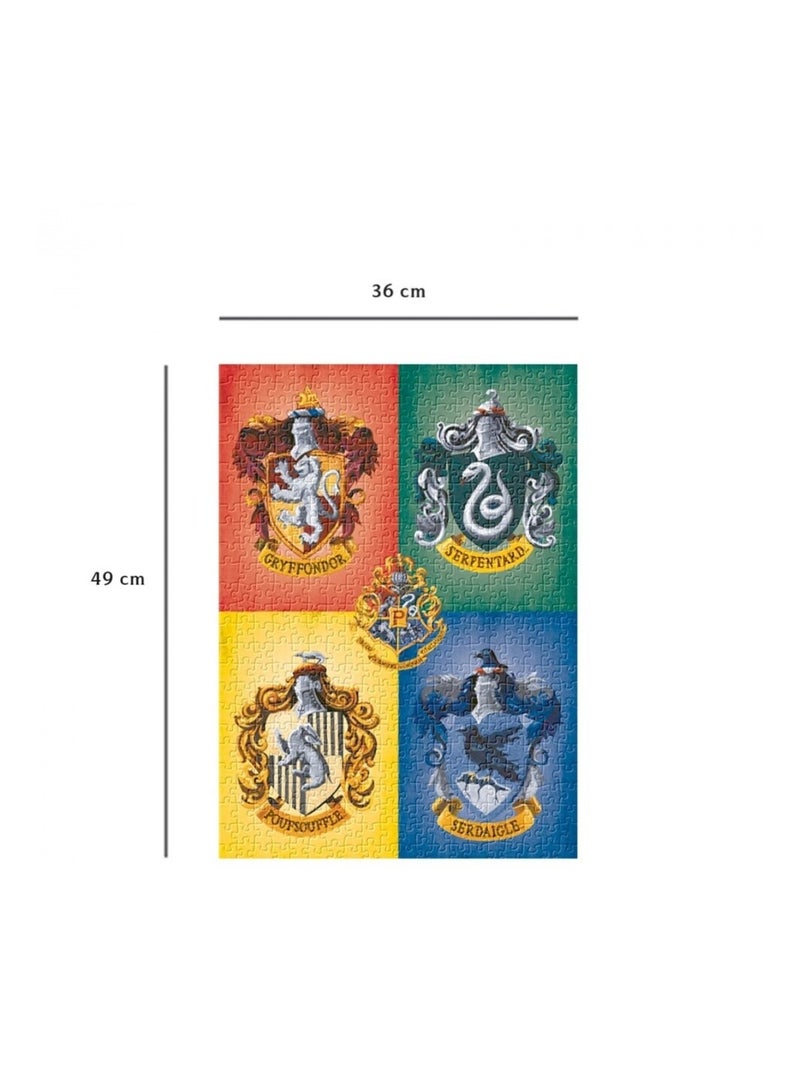 Puzzle N 500  pièces -  Les quatre blasons de Poudlard / Harry Potter N/A - Kiabi