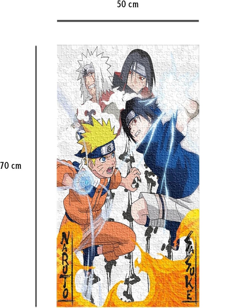 Puzzle Naruto vs Sasuke 1000 pièces N/A - Kiabi