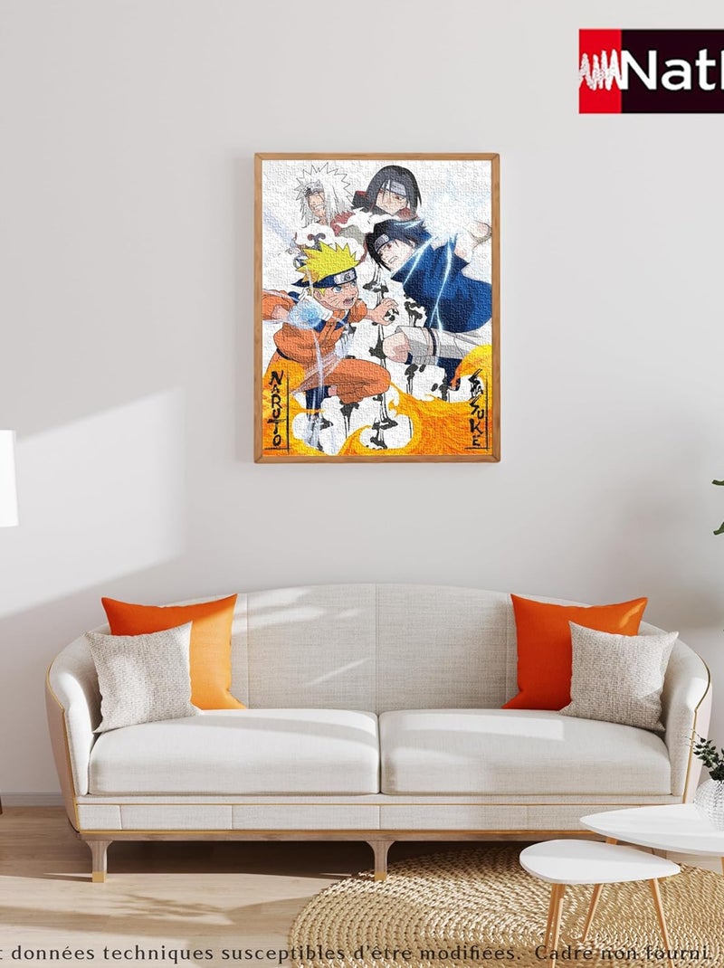 Puzzle Naruto vs Sasuke 1000 pièces N/A - Kiabi