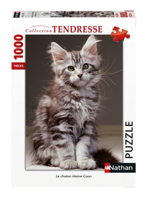 Puzzle Nathan 1000 pièces - Le chatoNathan MaiNathane CooNathan - Kiabi