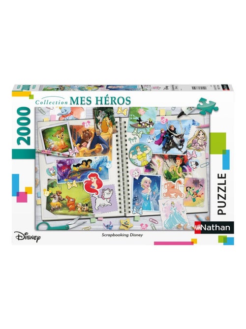 Puzzle Nathan 2000 pièces - Scrapbooking Disney - Kiabi