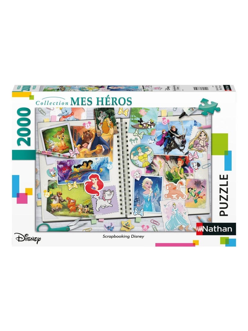 Puzzle Nathan 2000 pièces - Scrapbooking Disney N/A - Kiabi