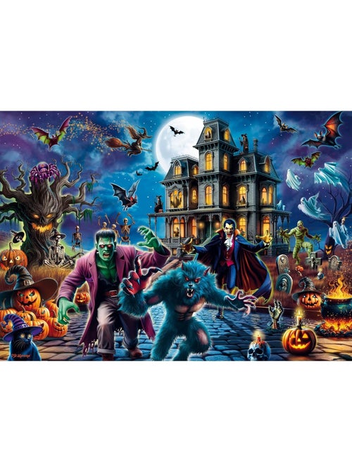 Puzzle nuit d'halloween 1000 pcs - Kiabi