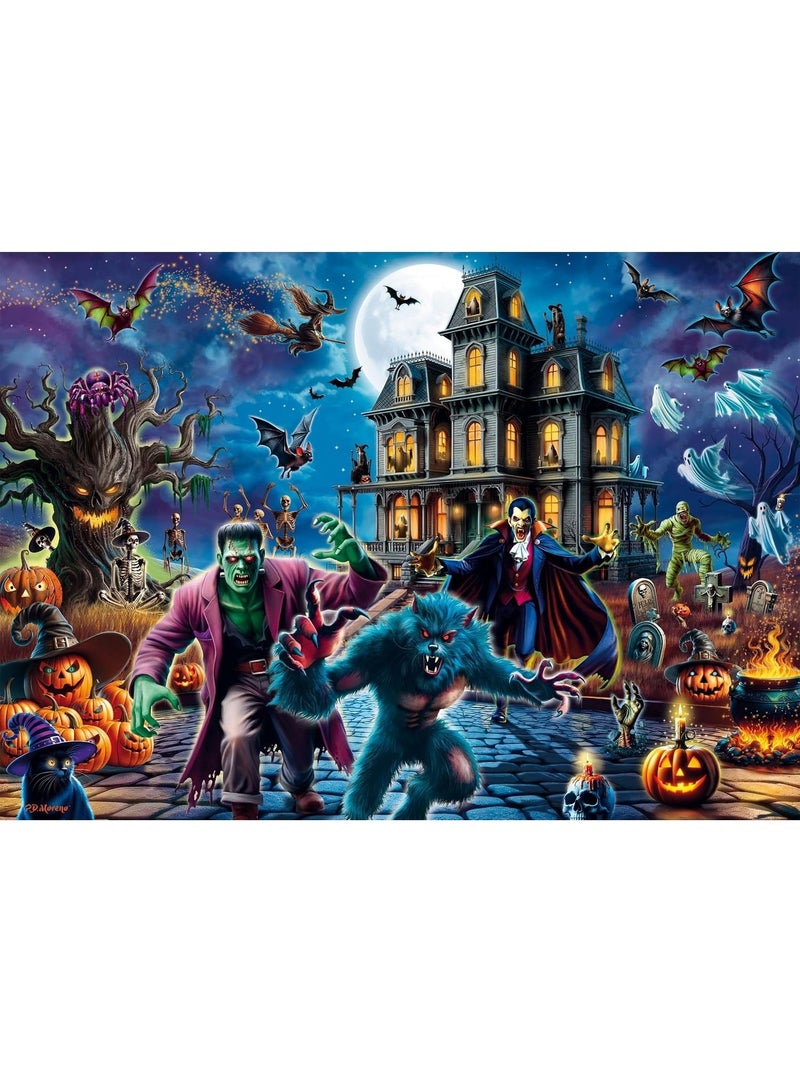 Puzzle nuit d'halloween 1000 pcs N/A - Kiabi