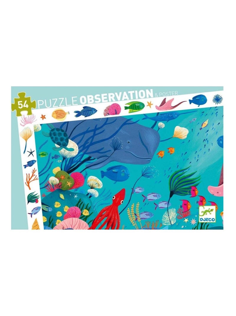 Puzzle observation Aquatique 54 pièces N/A - Kiabi