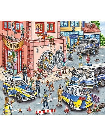 Puzzle Opération de police 100 pcs