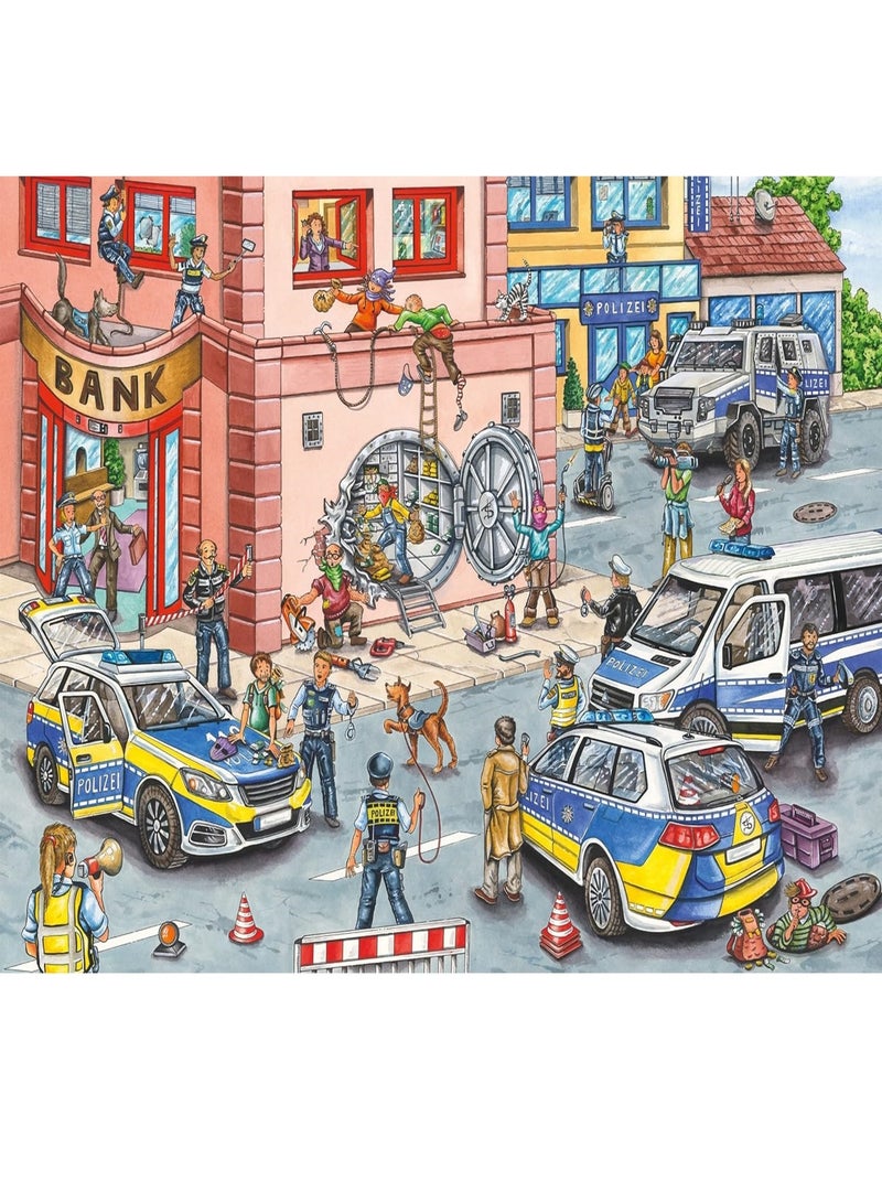Puzzle Opération de police 100 pcs N/A - Kiabi