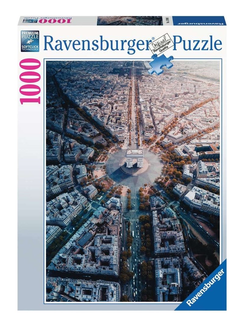 Puzzle Paris vue d'en haut 1000 pièces N/A - Kiabi