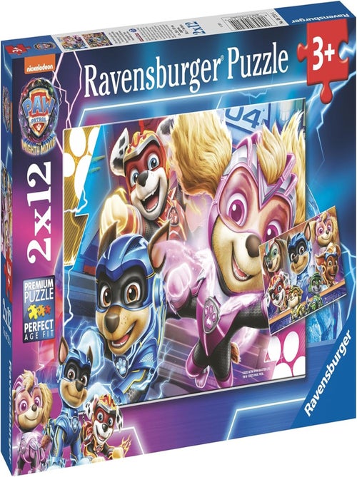 Puzzle Pat'Patrouille Film 2 2x12 pcs - Kiabi