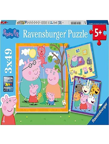 Puzzle Peppa Pig 3x49 pcs