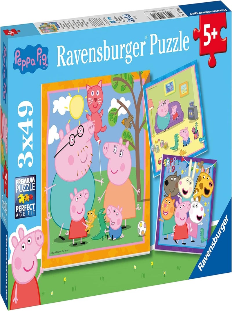 Puzzle Peppa Pig 3x49 pcs N/A - Kiabi