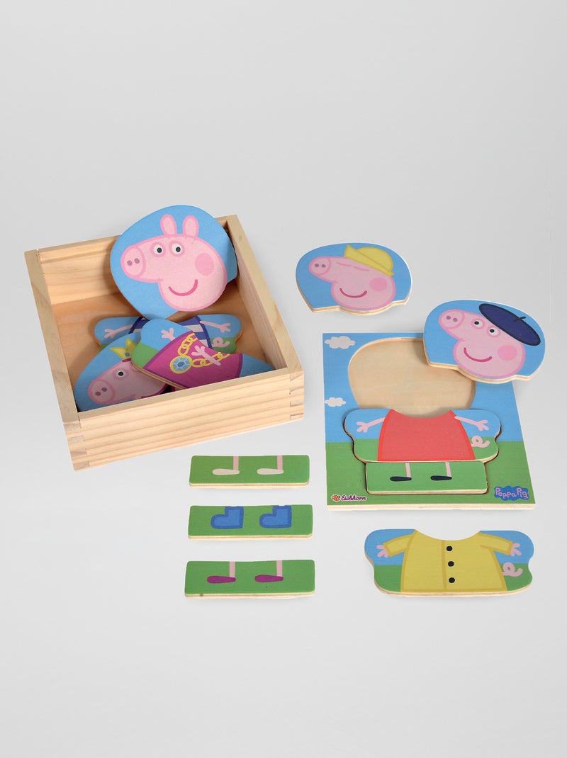 Puzzle 'Peppa Pig' en bois Rose - Kiabi