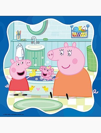 Puzzle peppa pig la famille d'abord 3x49 pcs