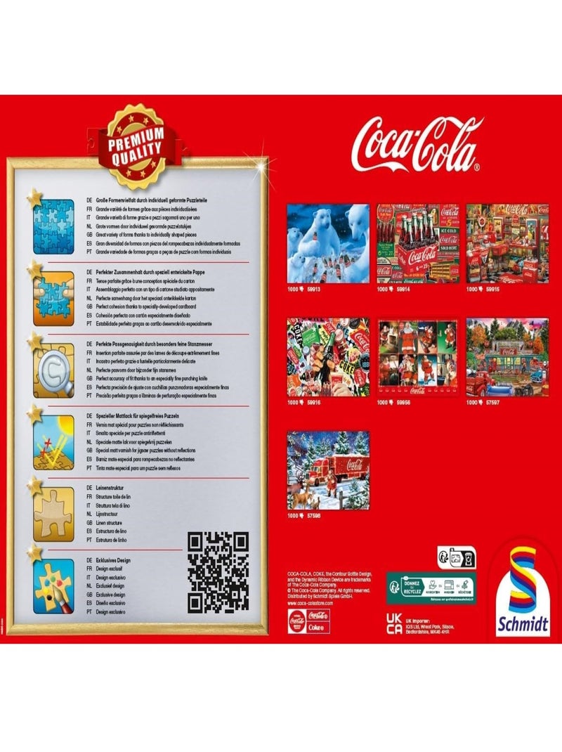 Puzzle Père Noël Coca Cola 1000 pcs N/A - Kiabi