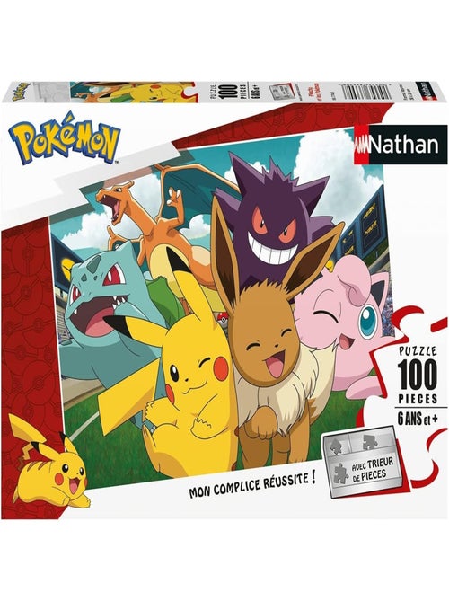 Puzzle Pikachu et les Pokémon 100 pcs - Kiabi