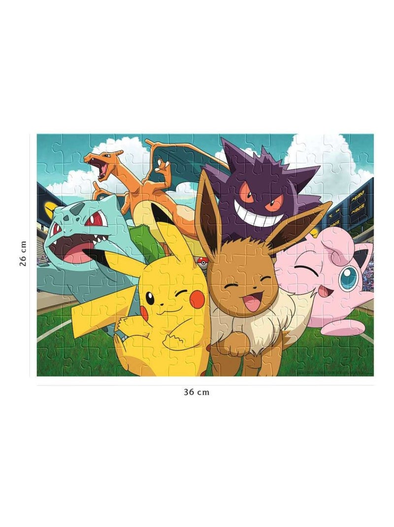 Puzzle Pikachu et les Pokémon 100 pcs N/A - Kiabi