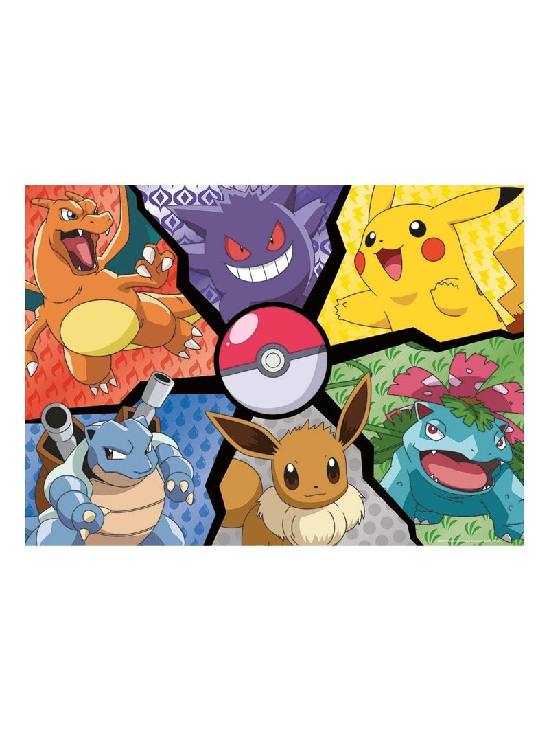 Puzzle Pikachu, Evoli et compagnie 100 pcs N/A - Kiabi