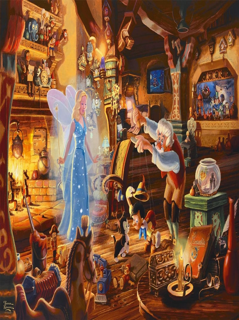 Puzzle Pinocchio et Gepetto 1000 pcs N/A - Kiabi