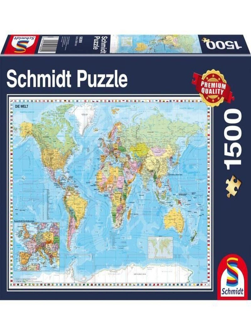 Puzzle Planisphere - SCHMIDT SPIELE - 1500 pièces - SCHMIDT SPIELE N/A - Kiabi