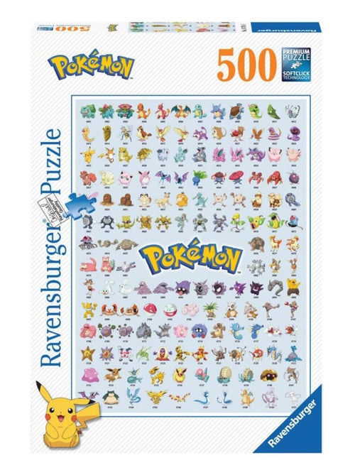 Puzzle Pokédex Pokémon 500 pcs - Kiabi