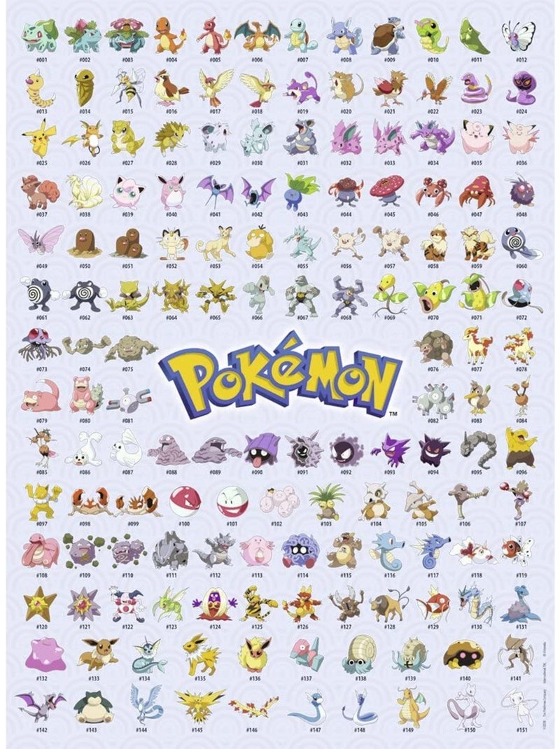Puzzle Pokédex Pokémon 500 pcs N/A - Kiabi