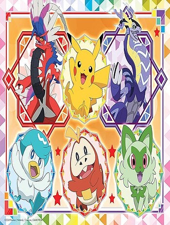 Puzzle Pokémon Écarlate et Violet 100 pcs XXL