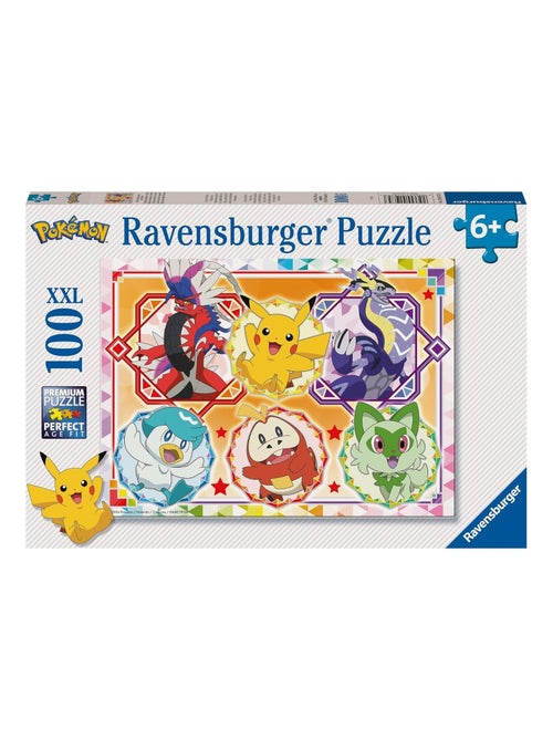 Puzzle Pokémon Écarlate et Violet 100 pcs XXL - Kiabi