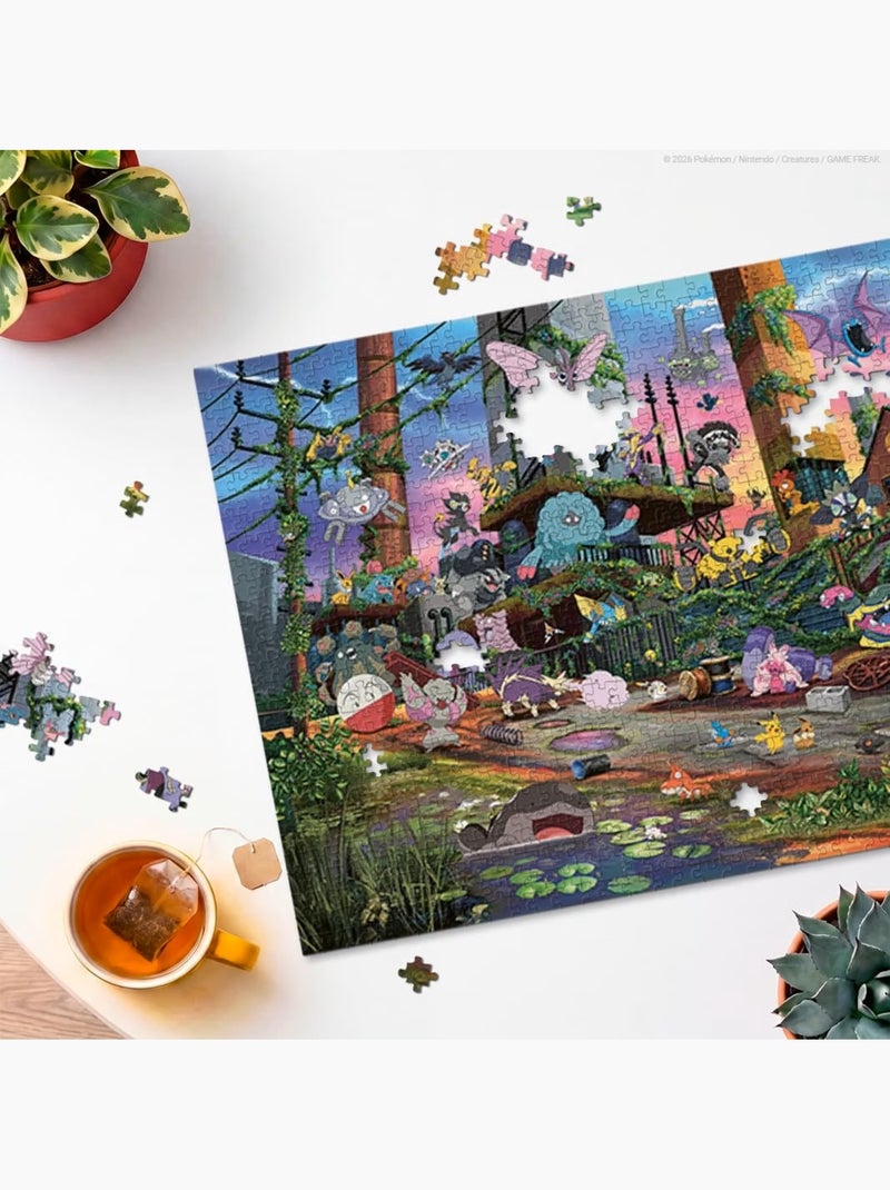Puzzle pokémon voltali et centrale électrique 1000 pcs N/A - Kiabi