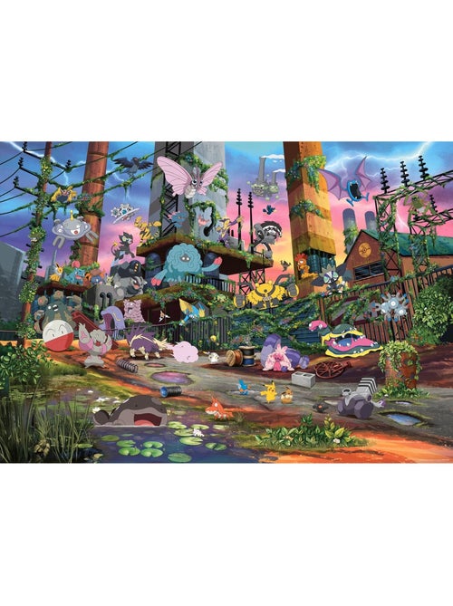 Puzzle pokémon voltali et centrale électrique 1000 pcs - Kiabi