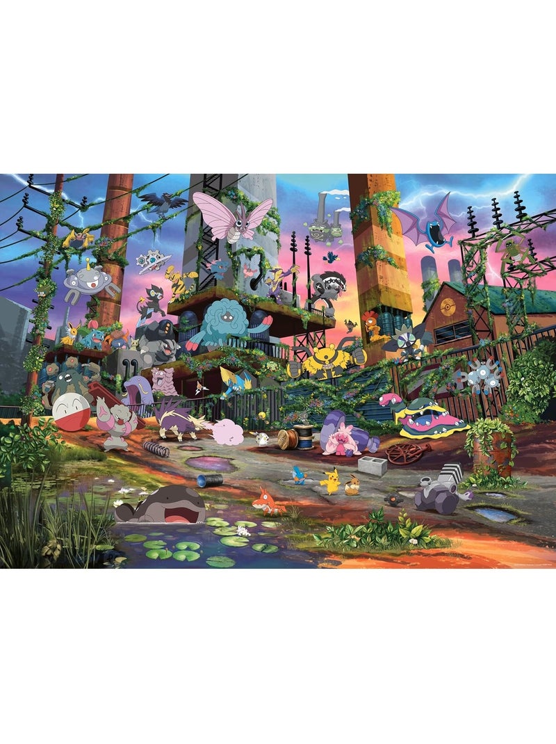 Puzzle pokémon voltali et centrale électrique 1000 pcs N/A - Kiabi