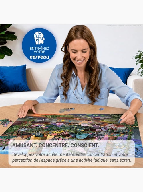 Puzzle pokémon voltali et centrale électrique 1000 pcs - Kiabi