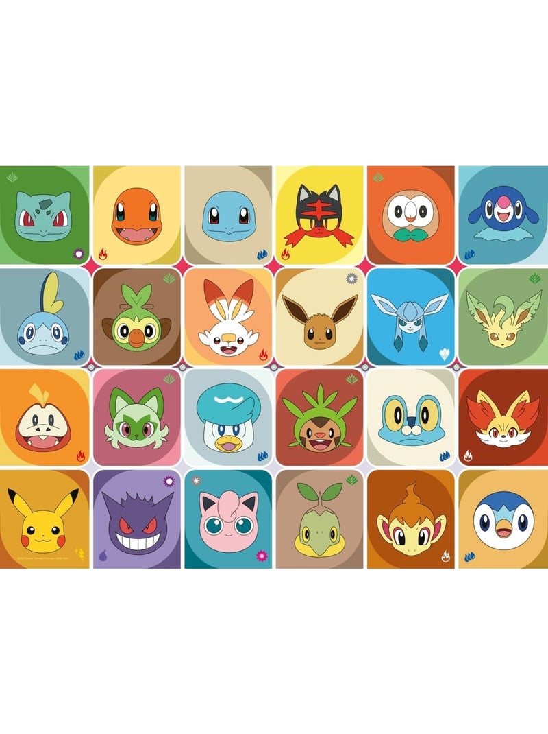 Puzzle Portraits de Pokémon 100 pcs XXL N/A - Kiabi