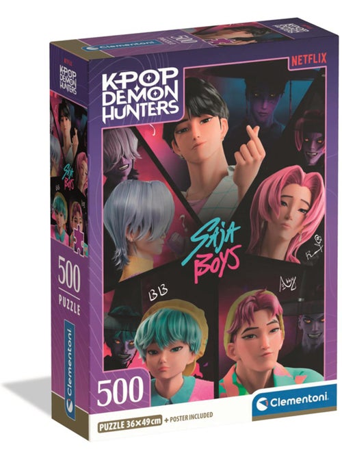 Puzzle poster 500 pièces kpop demon hunter - Kiabi