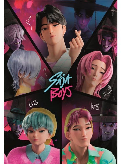 Puzzle poster 500 pièces kpop demon hunter - Kiabi Puzzle poster 500 pièces kpop demon hunter - Kiabi