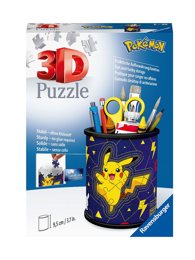 Puzzle pot à crayon 'Pokémon' - multicolore - Kiabi - 10.50€