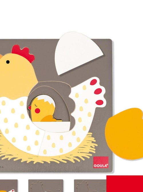 Puzzle poule oeuf poussin - Kiabi