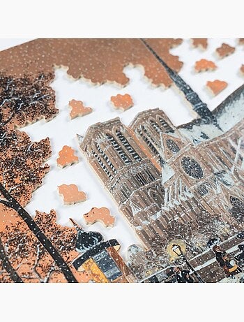 Puzzle Première neige sur Notre-Dame de Delacroix