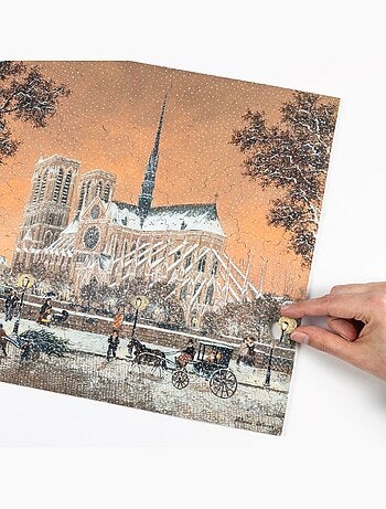 Puzzle Première neige sur Notre-Dame de Delacroix