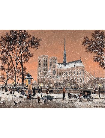 Puzzle Première neige sur Notre-Dame de Delacroix