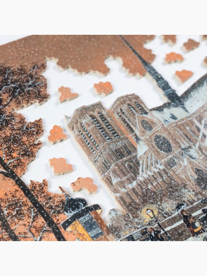 Puzzle Première neige sur Notre-Dame de Delacroix N/A - Kiabi