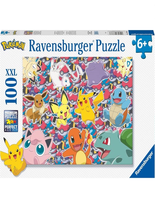 Puzzle Prêt pour la bataille Pokémon 100 pcs XXL - Kiabi