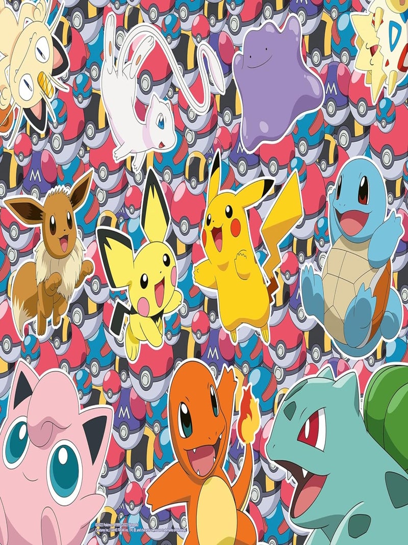 Puzzle Prêt pour la bataille Pokémon 100 pcs XXL N/A - Kiabi