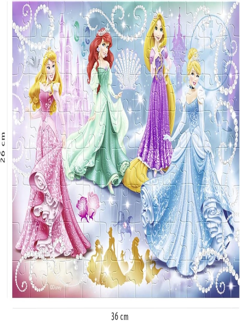 Puzzle Princesses étincelantes Disney 100 pcs N/A - Kiabi