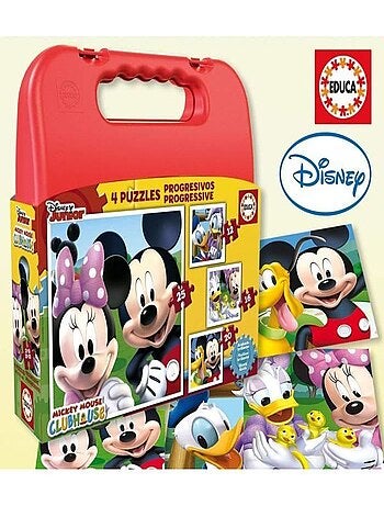 Puzzle progressif 12 à 25 pièces : Mickey et ses amis