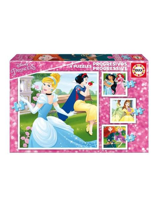 Puzzle progressif 12 à 25 pièces : Princesses Disney - Kiabi