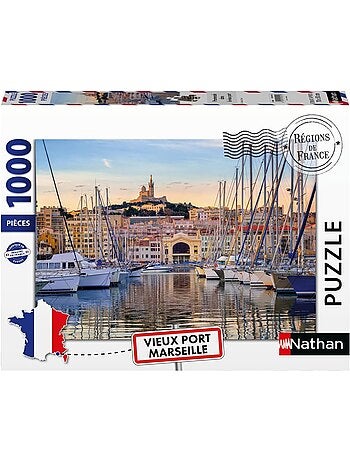 Puzzle Promenade dans le vieux port Marseille 1000 pcs