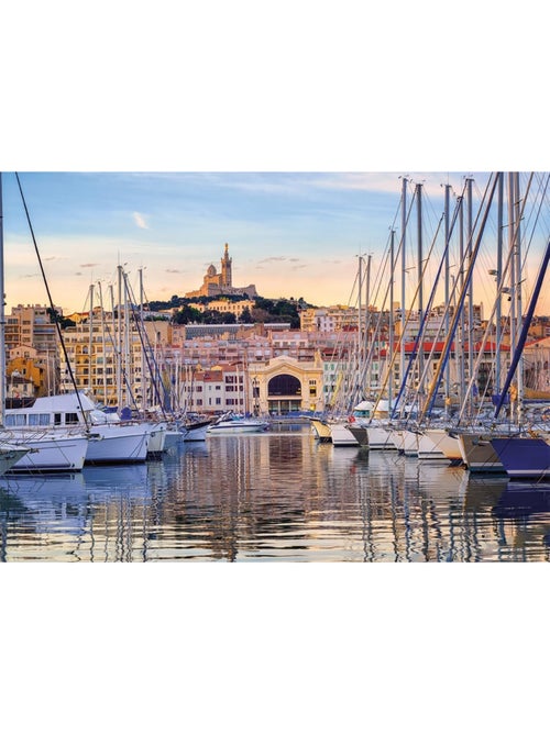 Puzzle Promenade dans le vieux port Marseille 1000 pcs - Kiabi