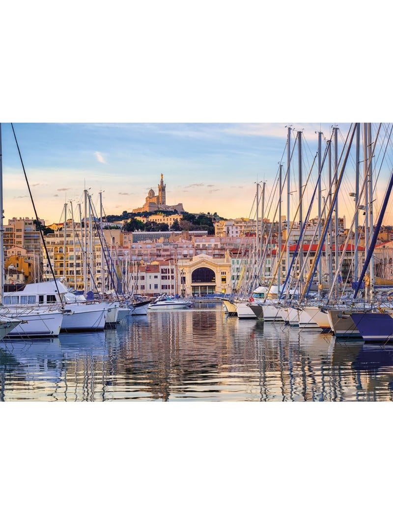 Puzzle Promenade dans le vieux port Marseille 1000 pcs N/A - Kiabi